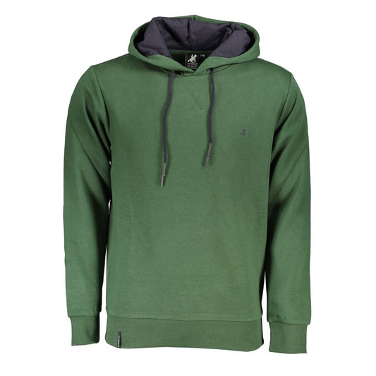 US Grand Polo Sweat à capuche vert élégant avec broderie