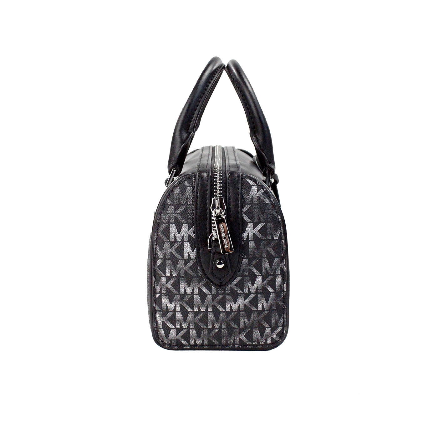 Michael kors voyage xs noir argent signature pvc duffle sac à bandoulière sac à main