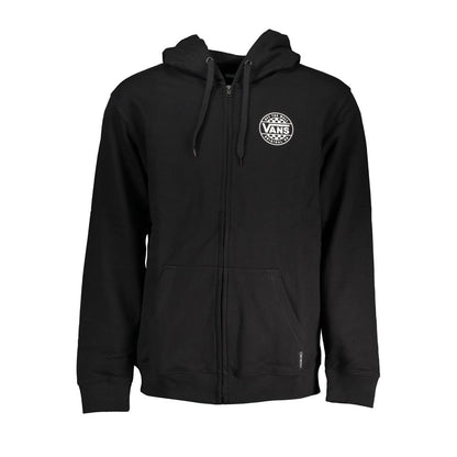 Vans - Sweat à capuche zippé noir élégant avec logo imprimé