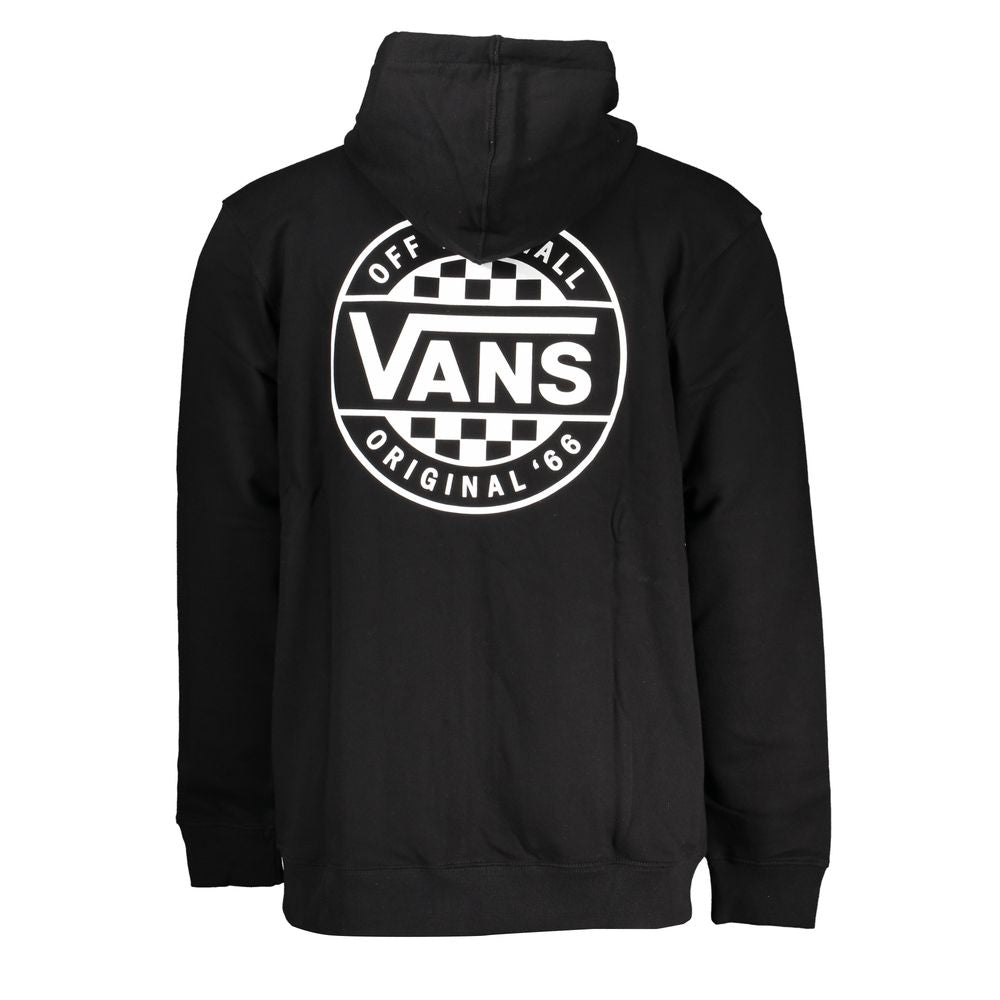 Vans - Sweat à capuche zippé noir élégant avec logo imprimé