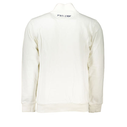 Sweat polaire blanc La Martina - coupe classique