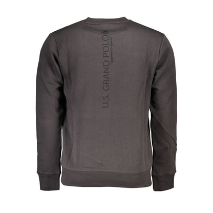 Us grand polo sweat-shirt ras du cou en polaire gris élégant