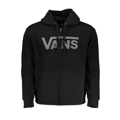 Vans - Sweat-shirt zippé à capuche noir élégant