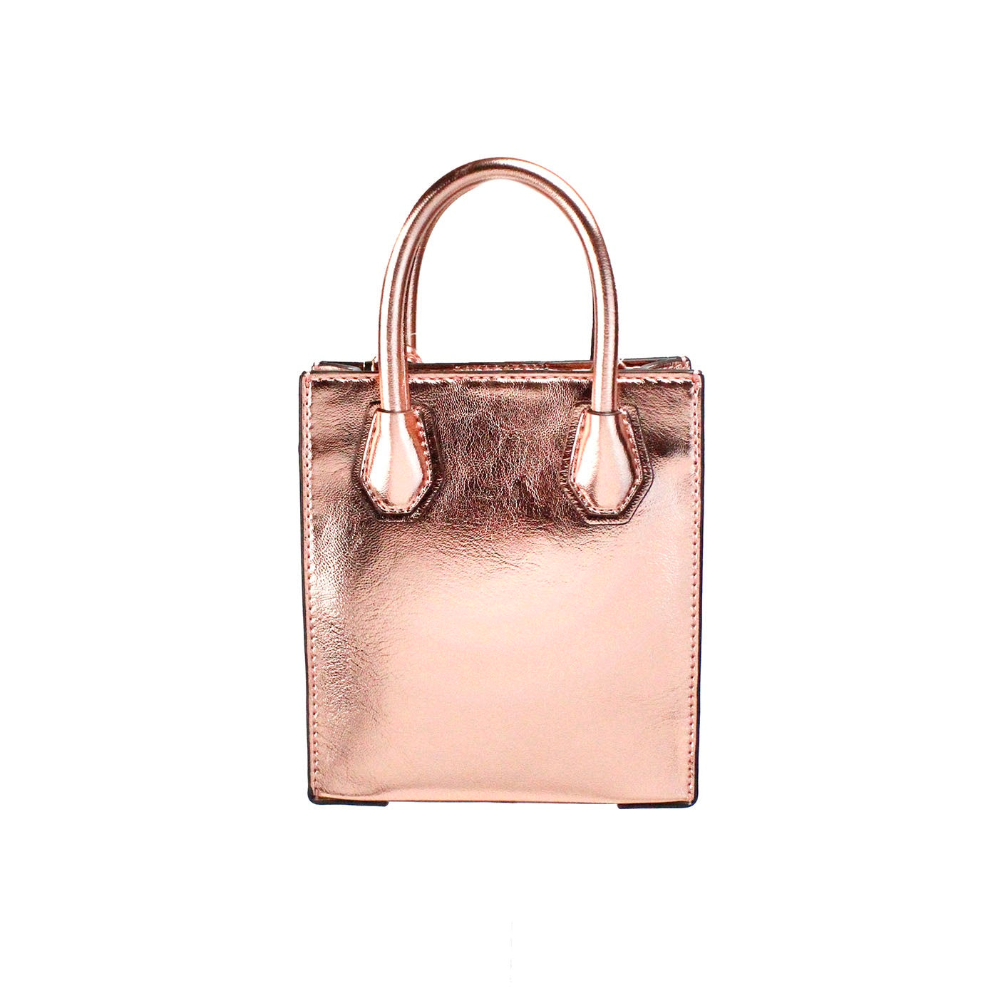 Michael kors mercer xs primrose métallisé nord sud shopper sac à bandoulière