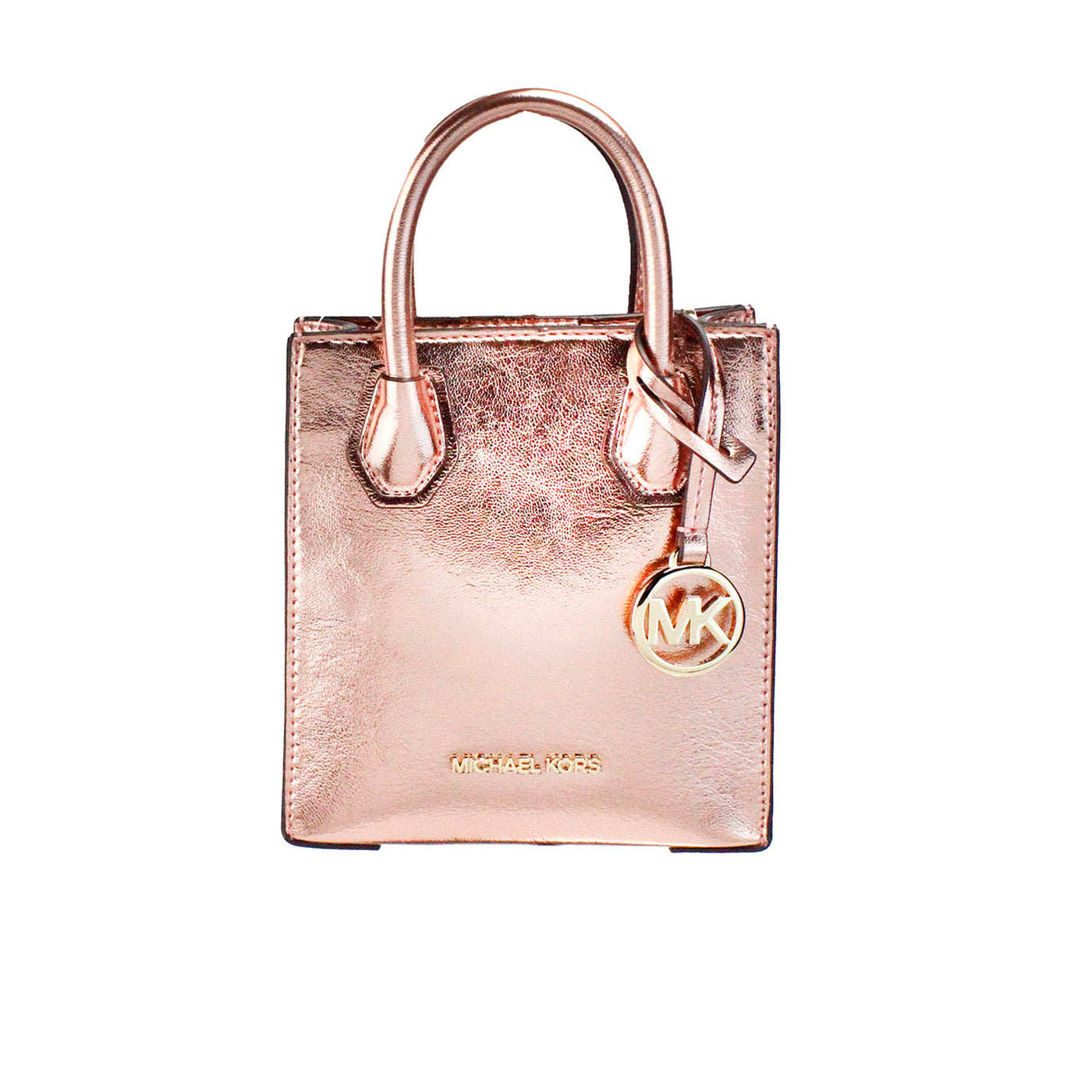 Michael kors mercer xs primrose métallisé nord sud shopper sac à bandoulière