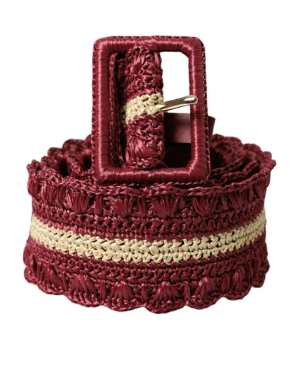 Ceinture en toile marron Dolce &amp; Gabbana