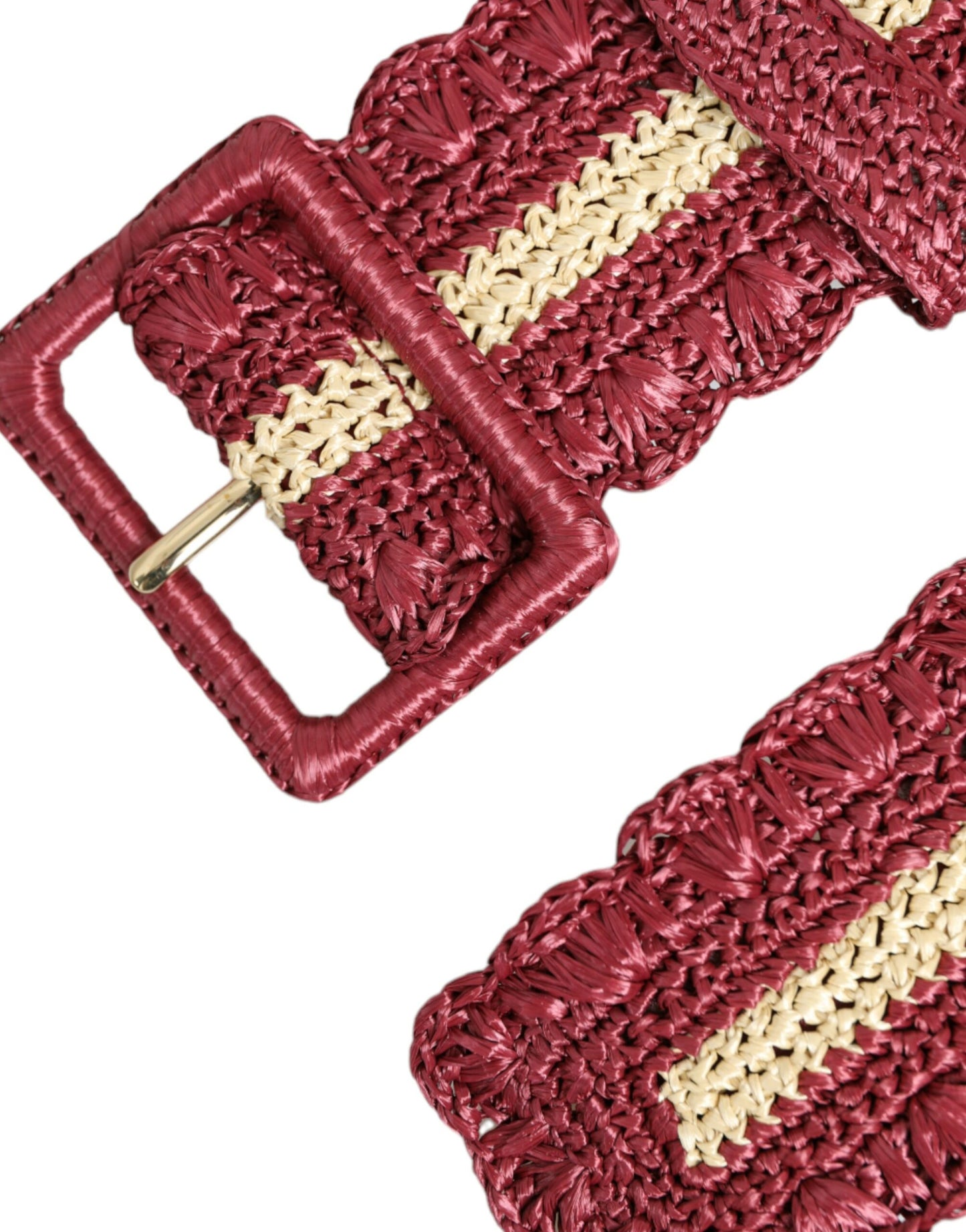 Ceinture en toile marron Dolce &amp; Gabbana