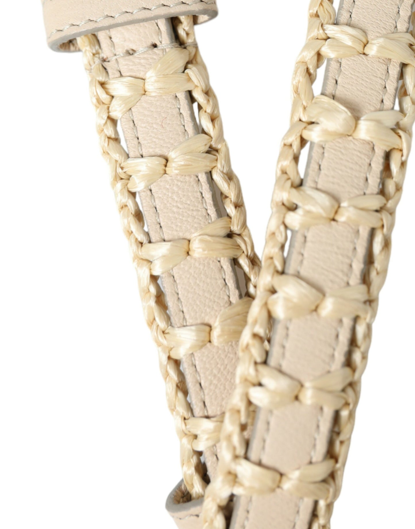 Ceinture en cuir beige Dolce &amp; Gabbana