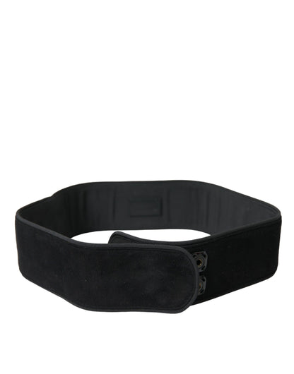 Dolce &amp; Gabbana - Ceinture en daim - Noir intemporel