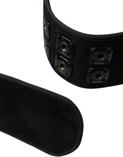 Dolce &amp; Gabbana - Ceinture en daim - Noir intemporel