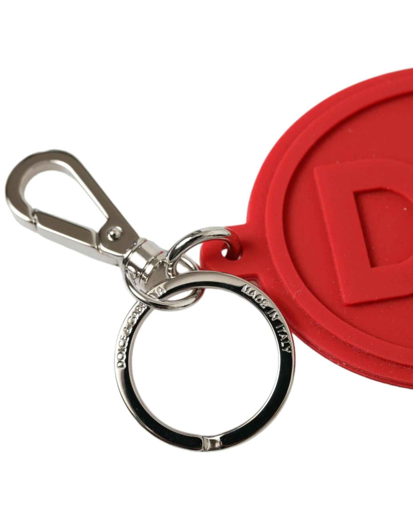 Dolce & Gabbana Elegant Red Trifold Key Holder Case