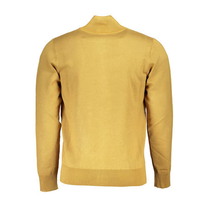 Cardigan jaune manches longues Us grand polo avec broderie