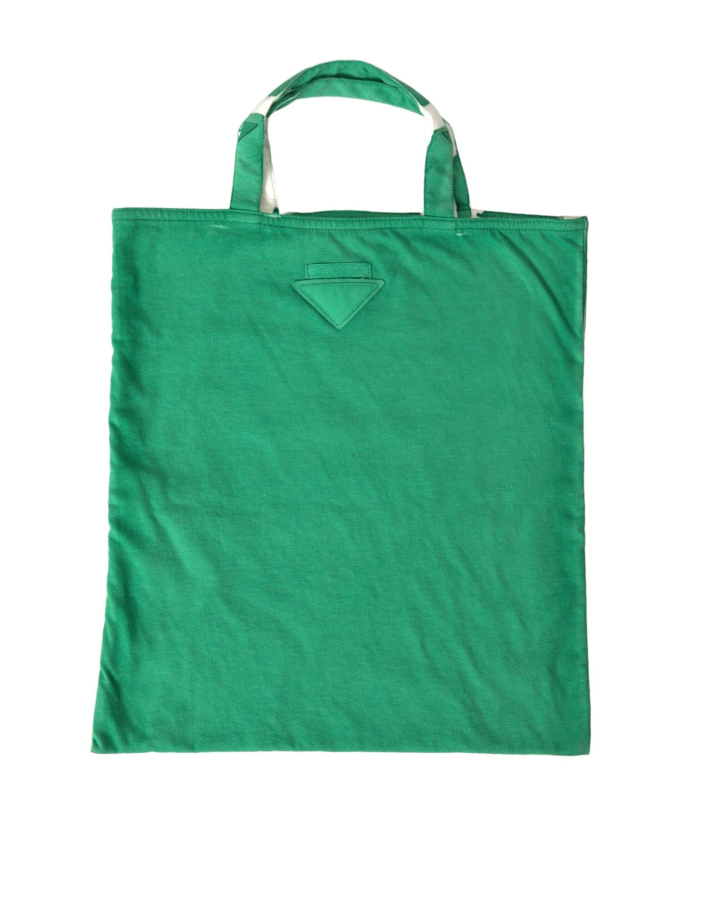 Sac cabas Prada en tissu vert