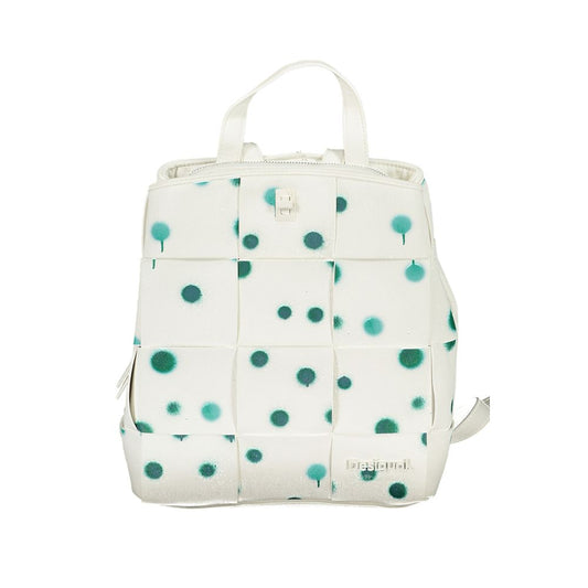 Desigual White Polyethylene Backpack