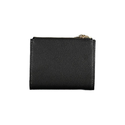 Portefeuille en cuir noir Patrizia Pepe