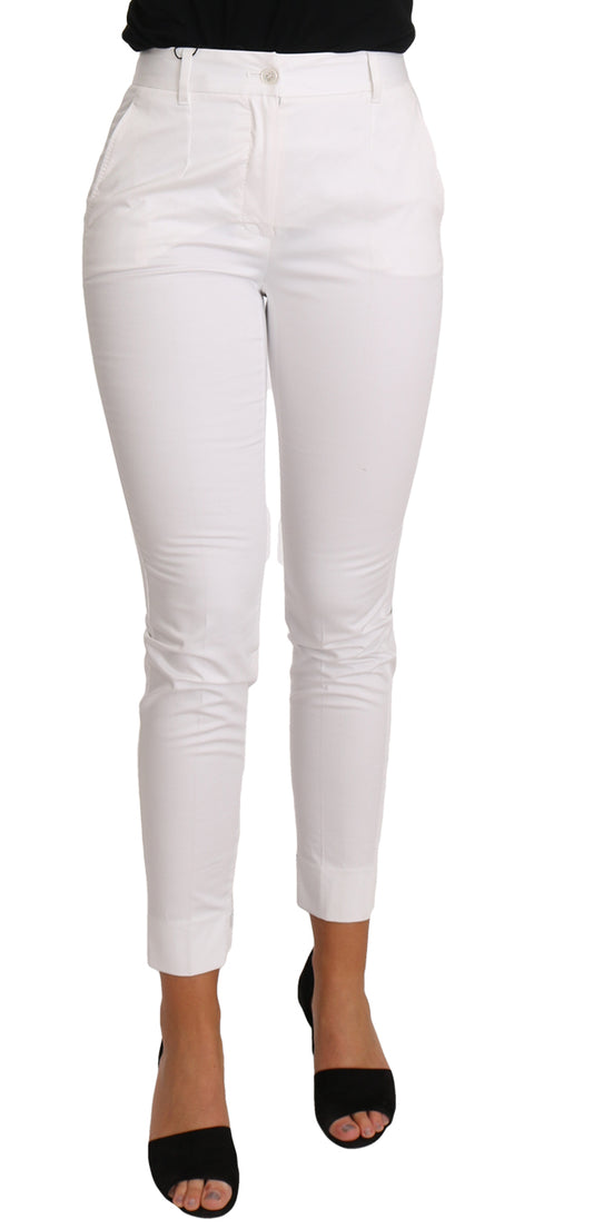 Pantalon de costume slim blanc Dolce &amp; Gabbana