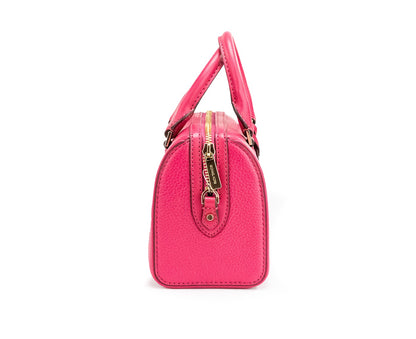 Michael Kors Travel XS Sac à main en cuir rose carmin