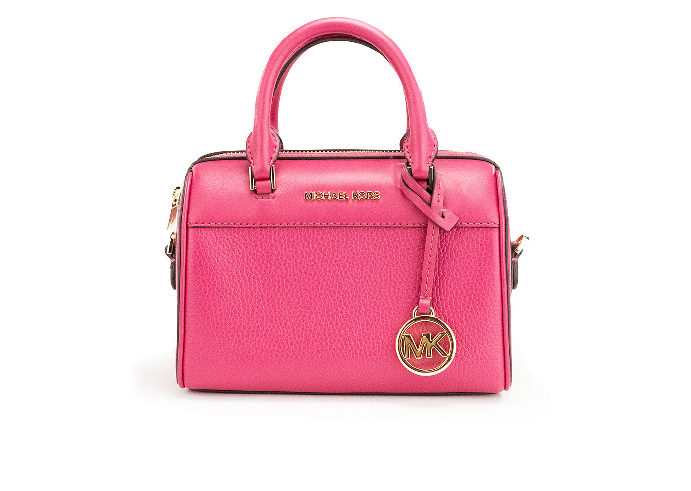 Michael Kors Travel XS Sac à main en cuir rose carmin