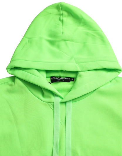 Dolce &amp; Gabbana Pull à capuche vert fluo