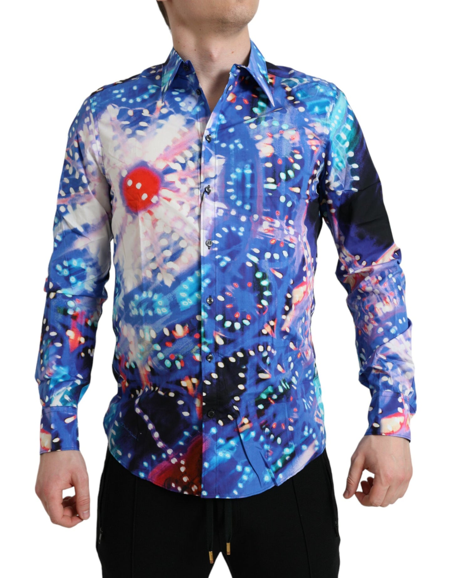 Chemise martini slim multicolore luminarie Dolce &amp; gabbana