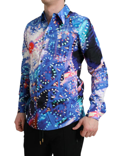 Chemise martini slim multicolore luminarie Dolce &amp; gabbana