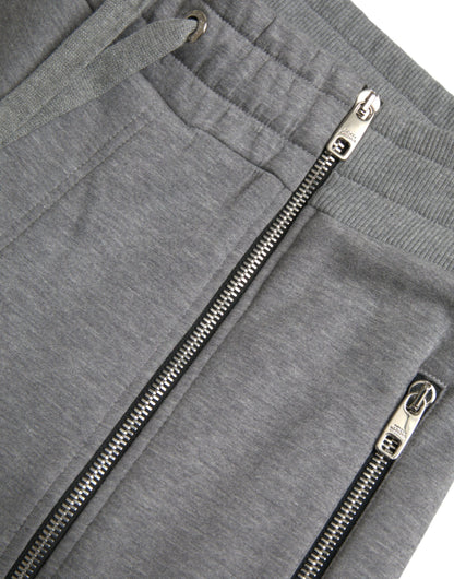 Dolce & Gabbana Gray Cotton Jogger Skinny Sweatpants Pants