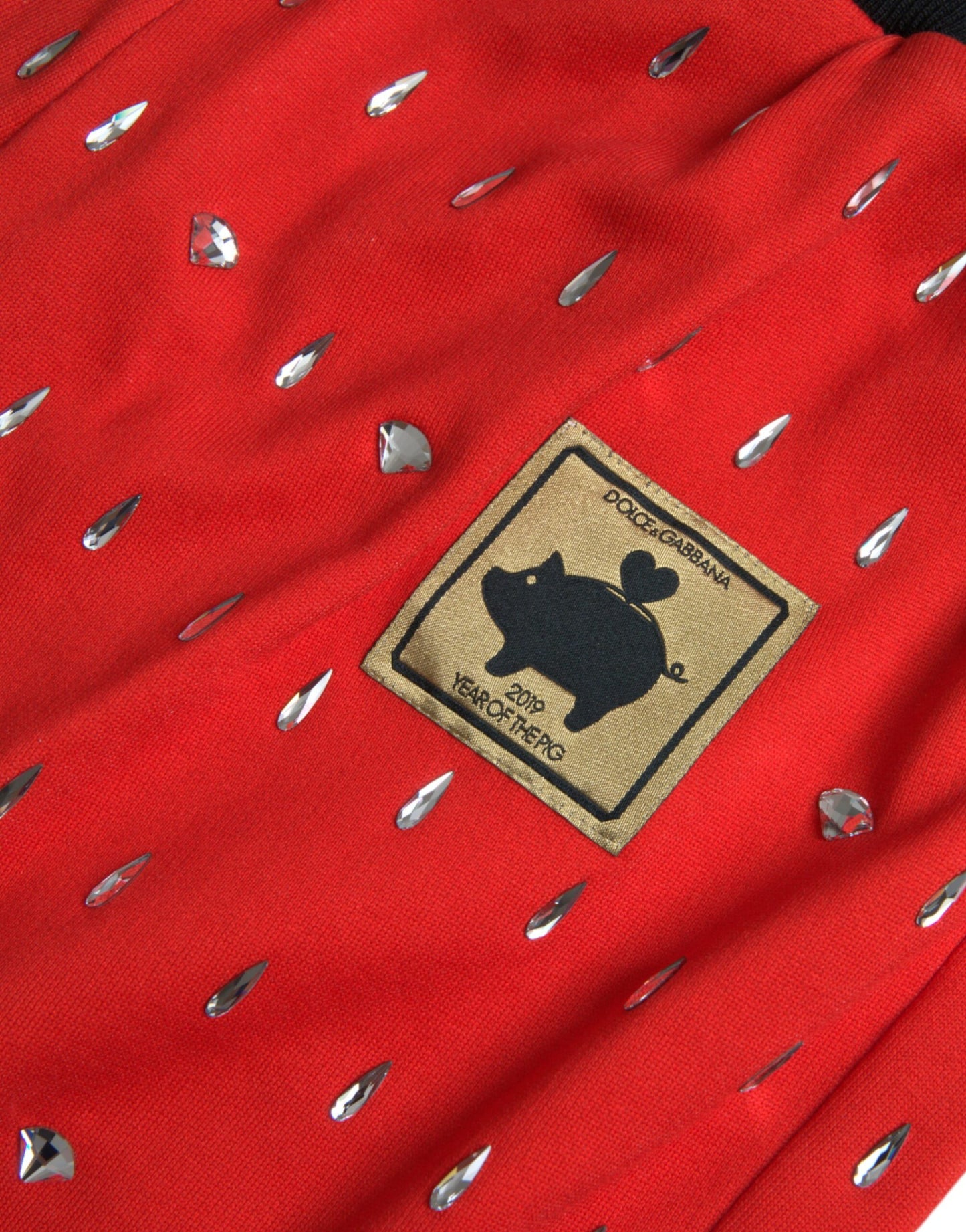 Dolce & Gabbana Red Year Of The Pig Jogger Sweatpants Pants