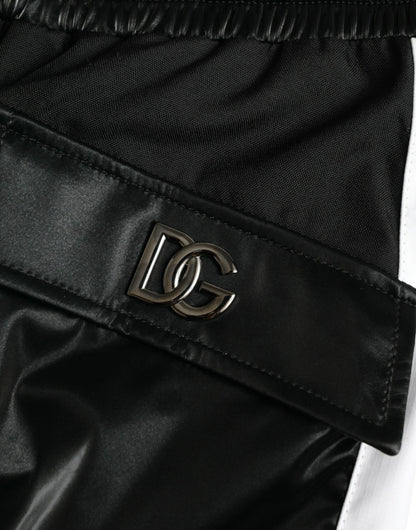 Dolce &amp; Gabbana Pantalon de survêtement cargo en nylon noir pour homme