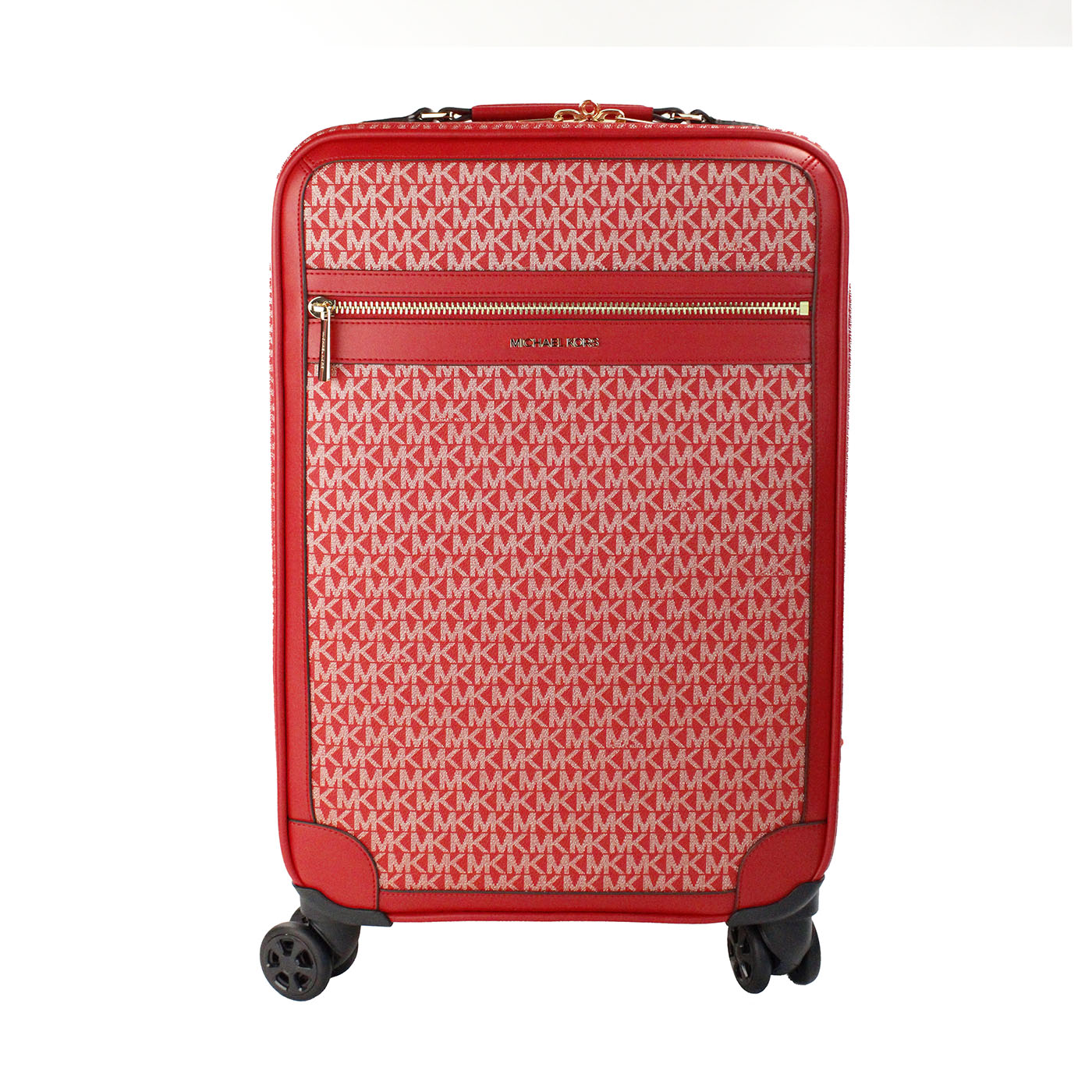 Michael Kors voyage petite valise à roulettes rouge signature trolley sac à main