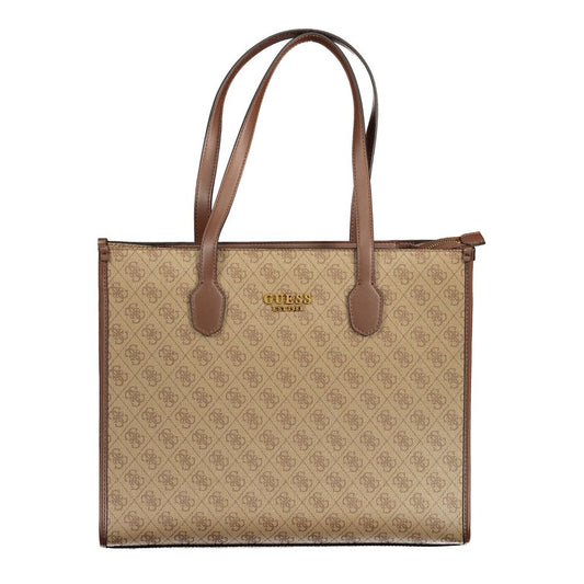 Sac à main Guess jeans en polyéthylène beige