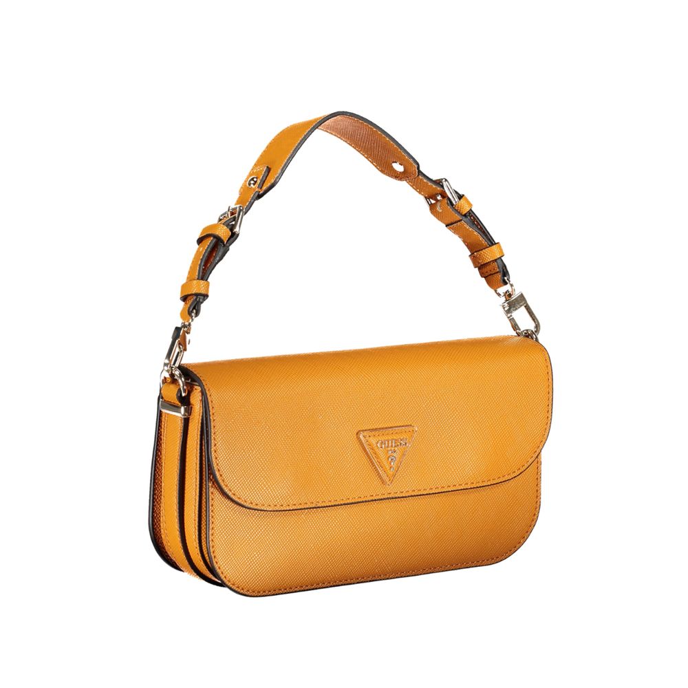 Sac à main en polyéthylène orange Guess jeans