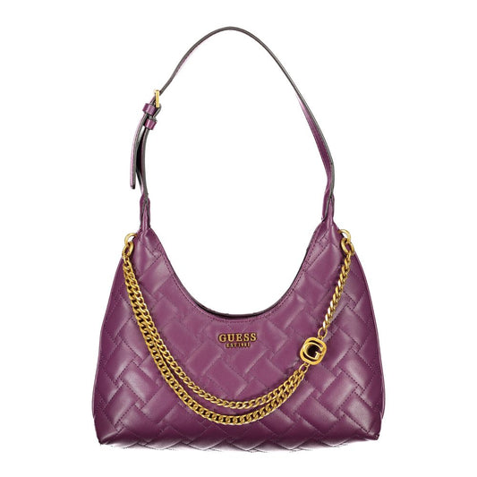 Sac à main en polyéthylène violet Guess jeans