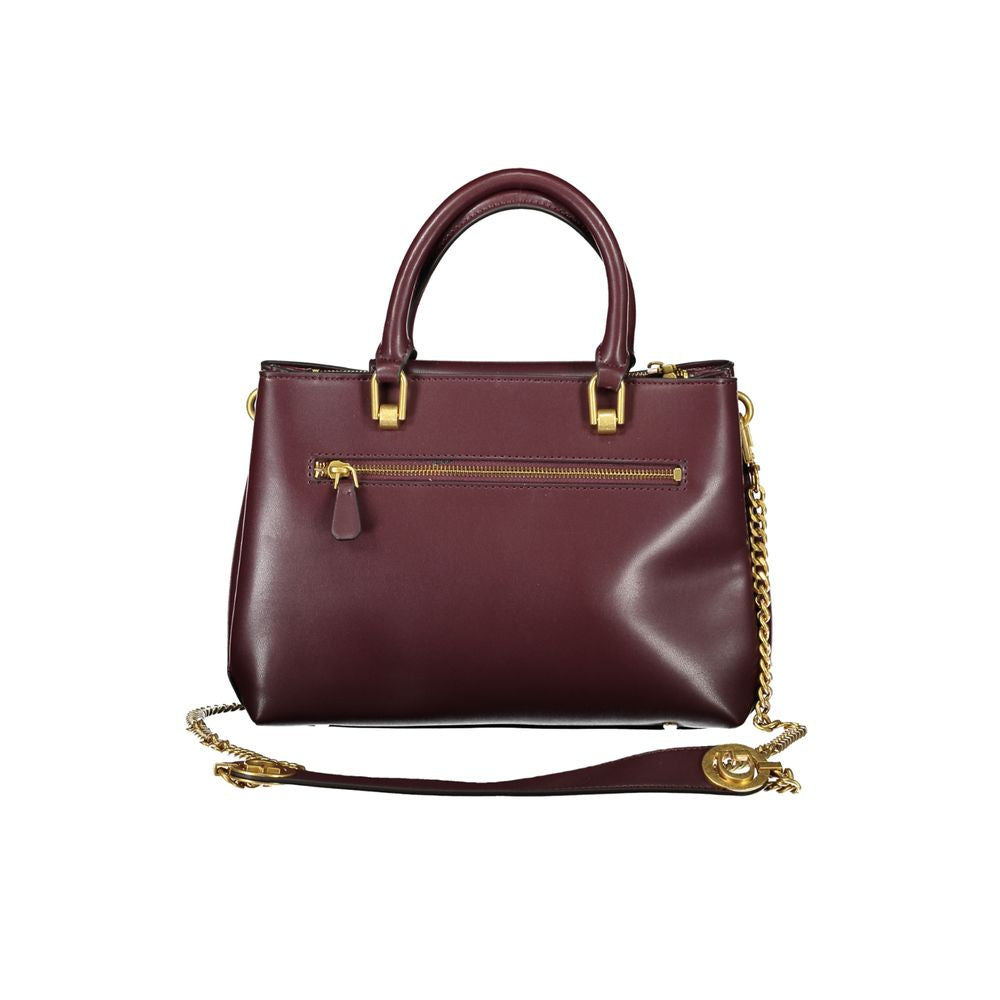 Sac à main en polyéthylène violet Guess jeans