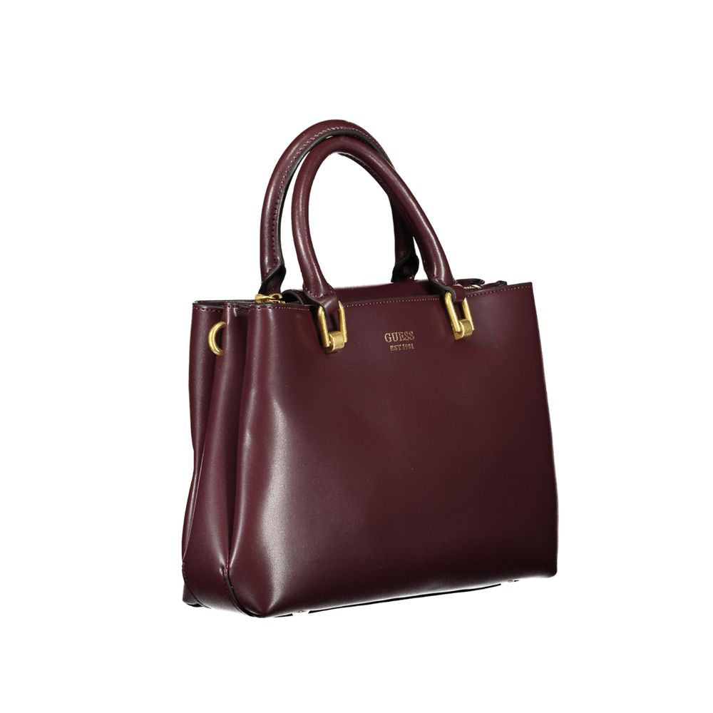 Sac à main en polyéthylène violet Guess jeans