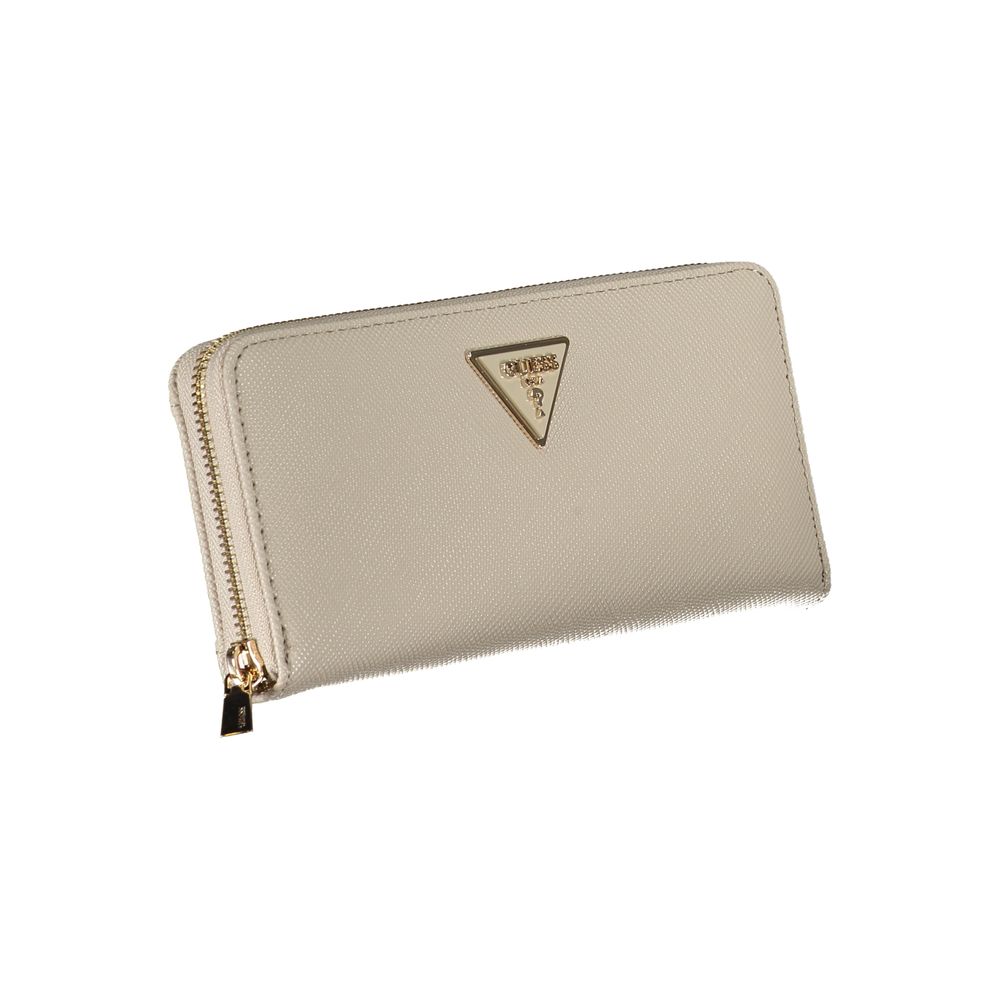 Guess Jeans Beige Polyethylene Wallet