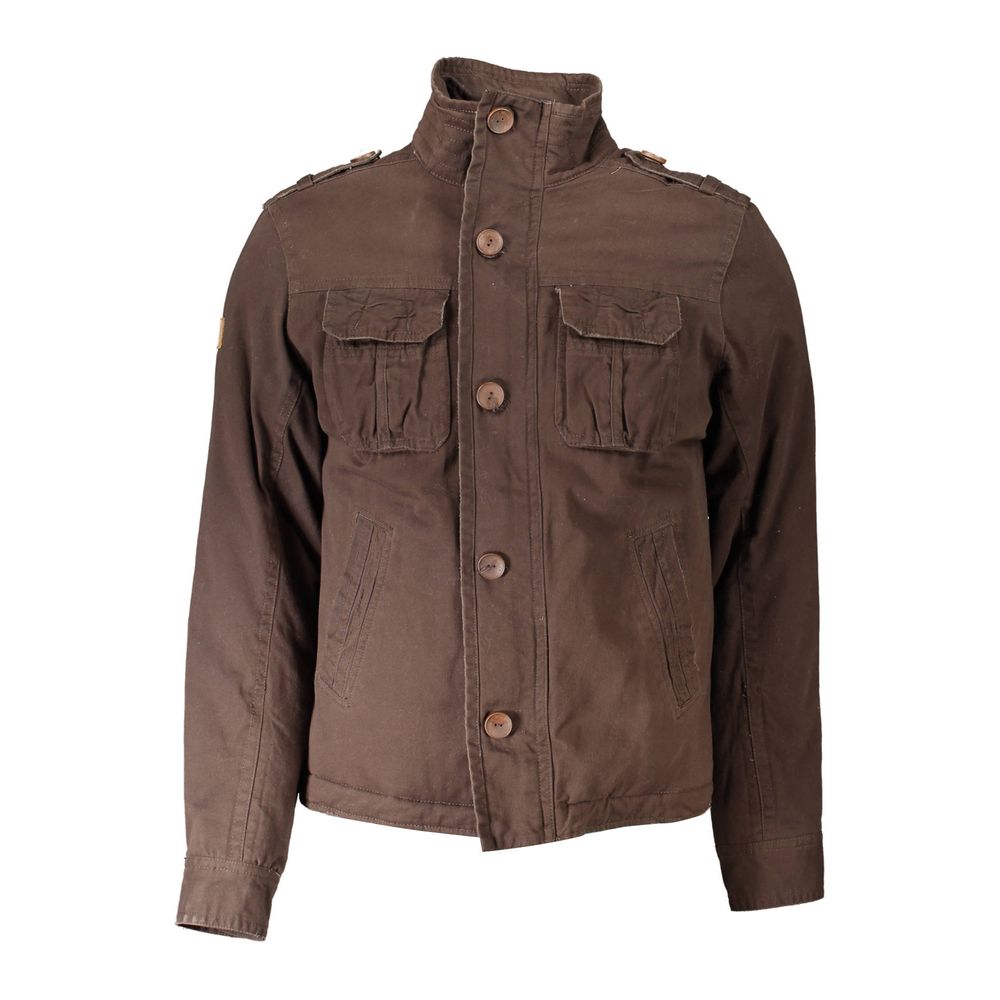 Veste polyester marron Eddy Wood