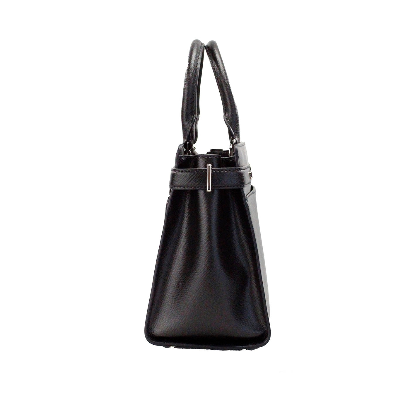 Kate Spade Staci Sac à main en cuir saffiano noir moyen