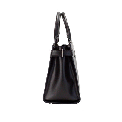 Kate Spade Staci Sac à main en cuir saffiano noir moyen