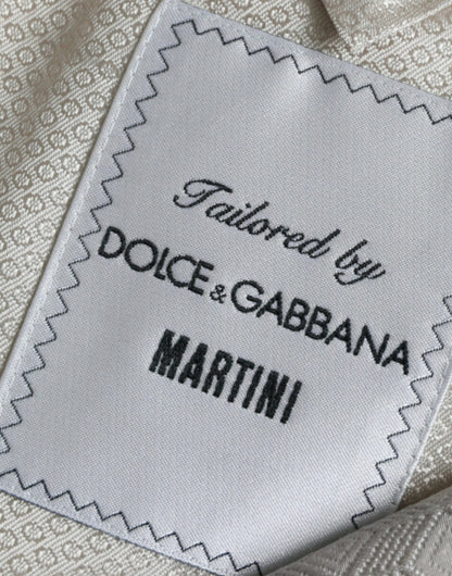 Dolce &amp; gabbana blazer beige martini à simple boutonnage