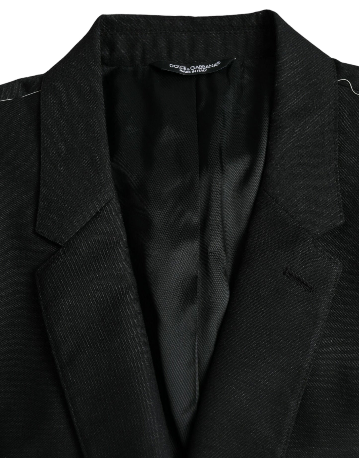 Dolce &amp; Gabbana Blazer à simple boutonnage en laine noire