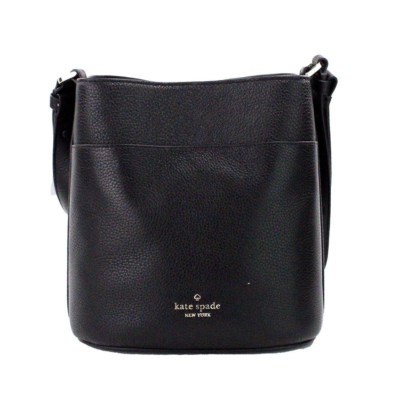 Kate Spade Leila petit sac à bandoulière seau en cuir grainé noir