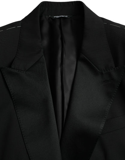 Dolce &amp; gabbana blazer noir sicilia à simple boutonnage