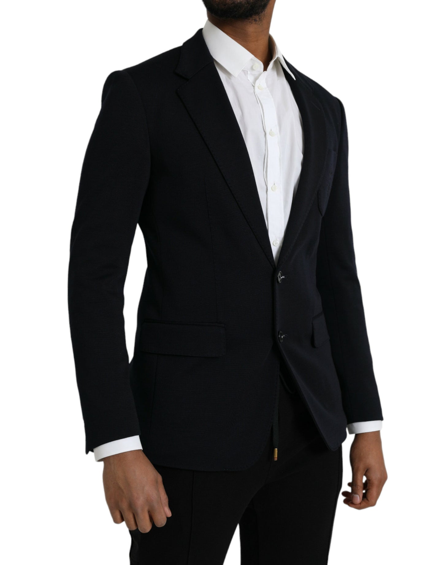 Dolce &amp; Gabbana Blazer à simple boutonnage en laine noire