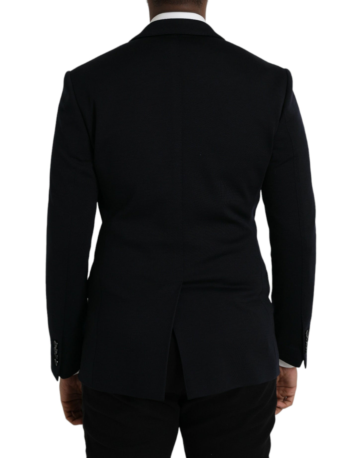 Dolce &amp; Gabbana Blazer à simple boutonnage en laine noire