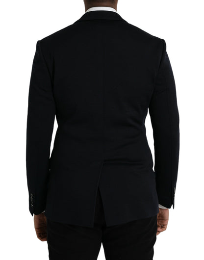 Dolce &amp; Gabbana Blazer à simple boutonnage en laine noire