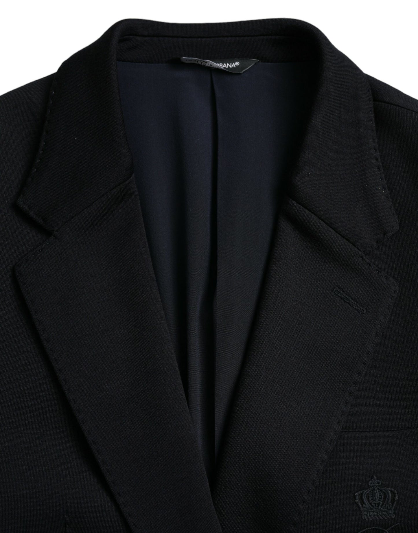 Dolce &amp; Gabbana Blazer à simple boutonnage en laine noire