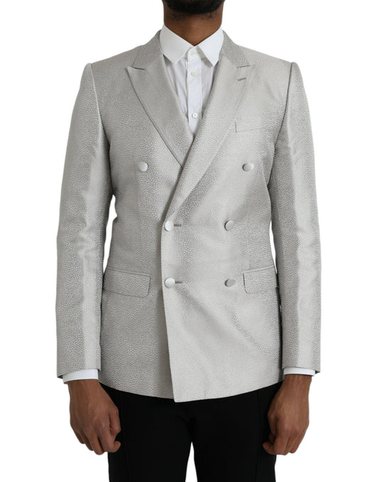 Dolce &amp; Gabbana Blazer blanc cassé MARTINI à double boutonnage