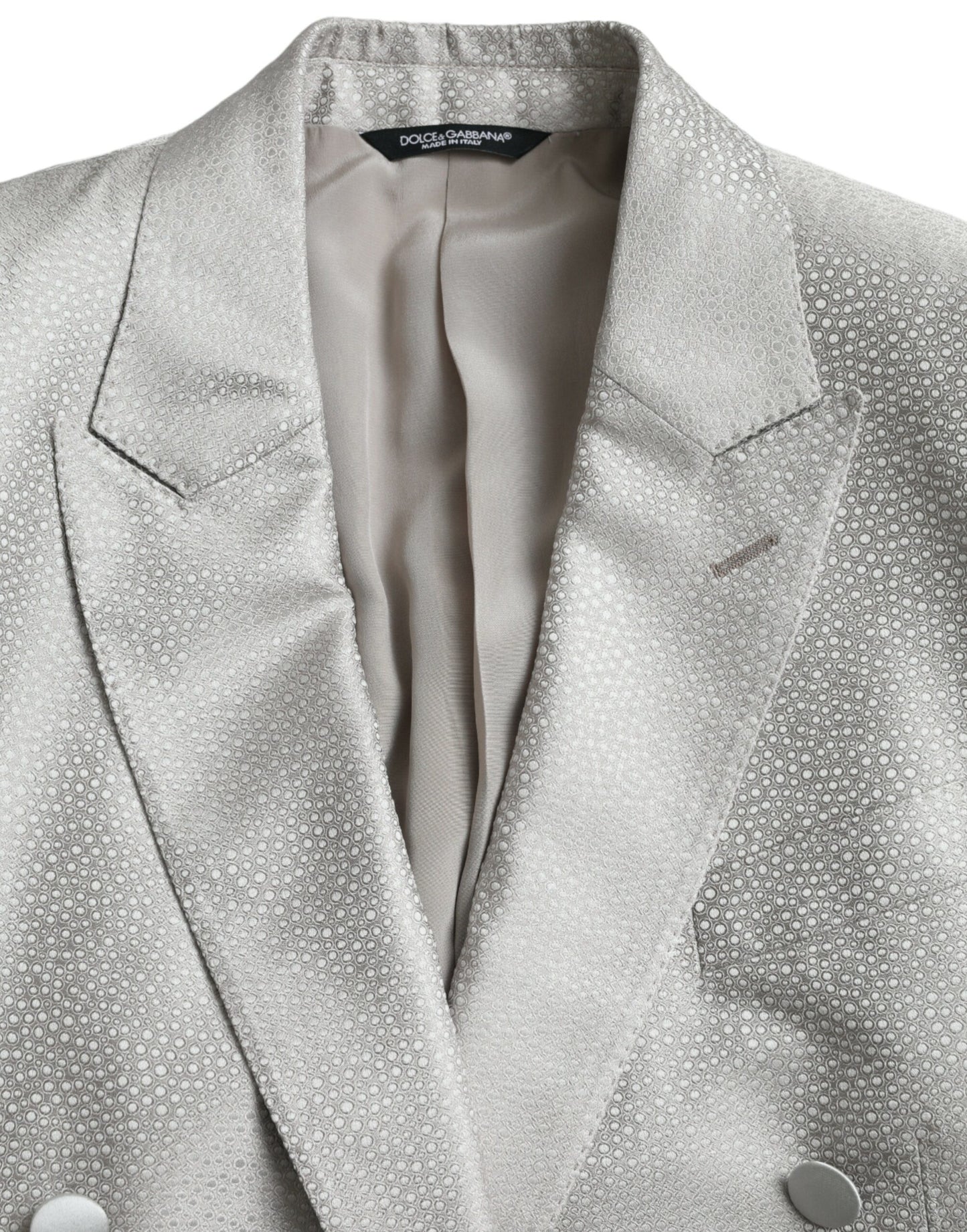 Dolce &amp; Gabbana Blazer blanc cassé MARTINI à double boutonnage