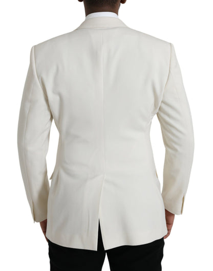 Dolce &amp; Gabbana Blazer croisé en laine blanche MARTINI