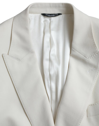 Dolce &amp; Gabbana Blazer croisé en laine blanche MARTINI